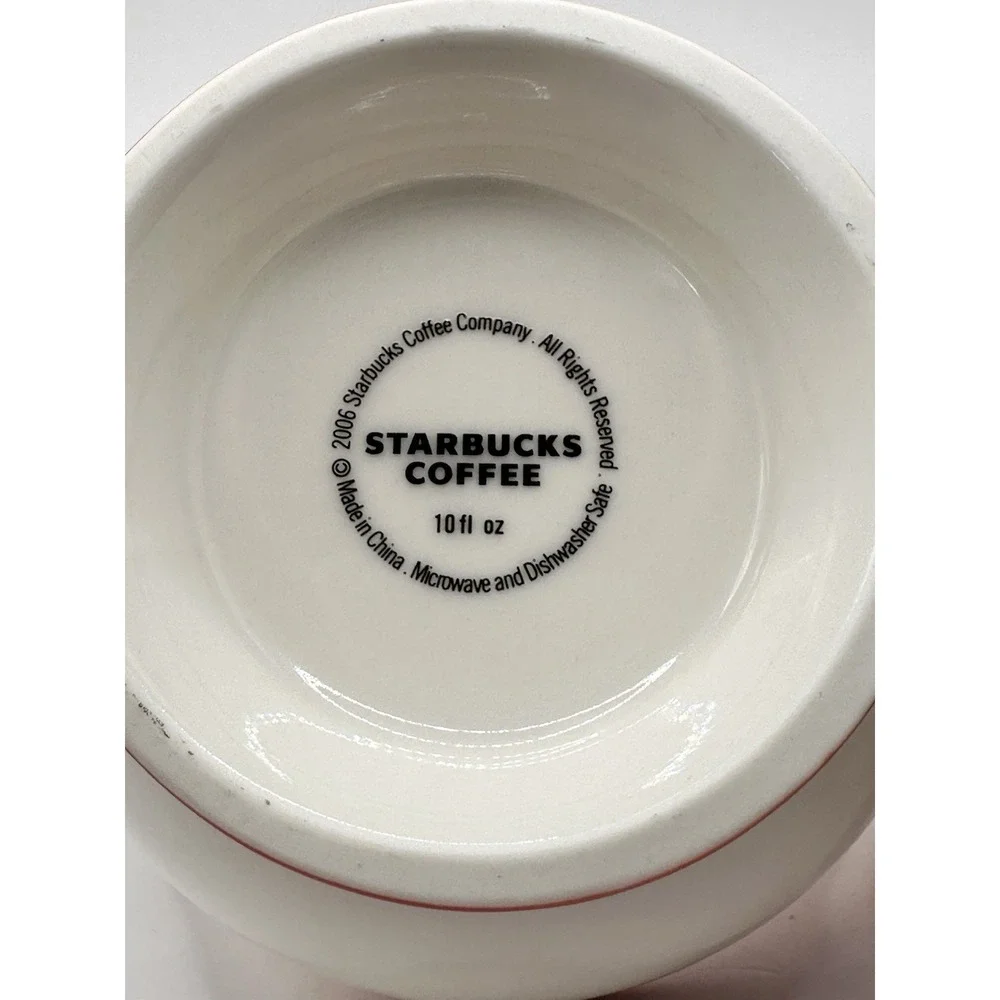 STARBUCKS COFFEE Orange/White 2006 